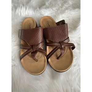 Clarks Womens Laurieann Edge brown size 6.5 new